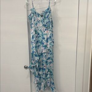 Japna Blue and White Maxi Dress
